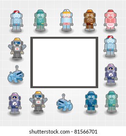cartoon robot card