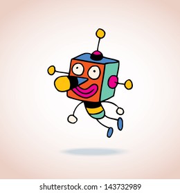 cartoon robot character