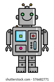 Cartoon robot character