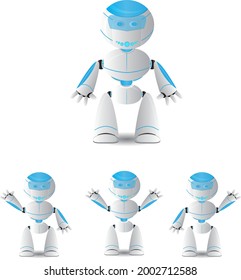 cartoon robot cute and adorable