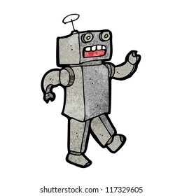 cartoon robot dancing