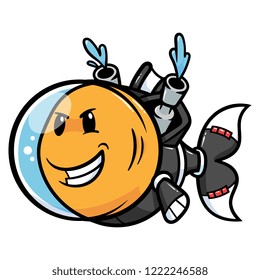 Cartoon Robot Goldfish