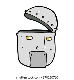 cartoon robot head