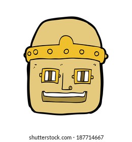 cartoon robot head