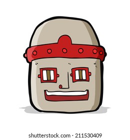 cartoon robot head