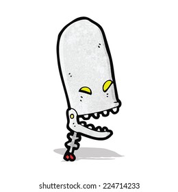 cabeza del robot de dibujos animados