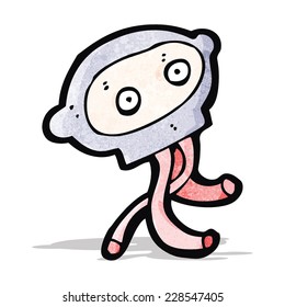 cabeza del robot de dibujos animados