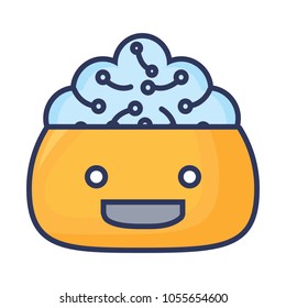 cartoon robot head design