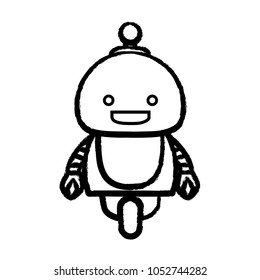 Cartoon robot icon