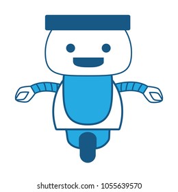 Cartoon robot icon