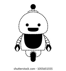 Cartoon robot icon