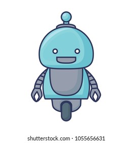 Cartoon robot icon