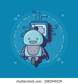 cartoon robot icon