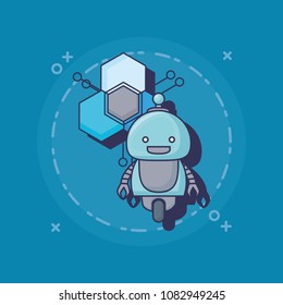 cartoon robot icon