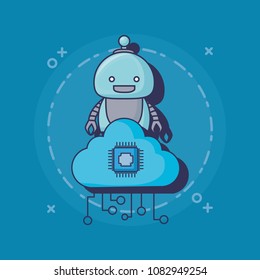 cartoon robot icon