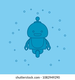 cartoon robot icon