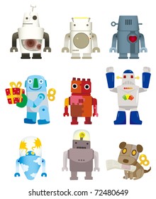 cartoon robot icon