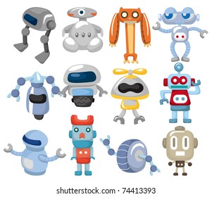 cartoon robot icon