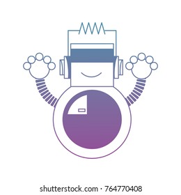 cartoon robot icon