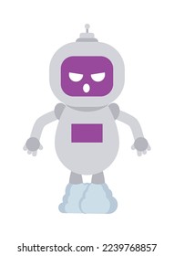 cartoon robot image on white background