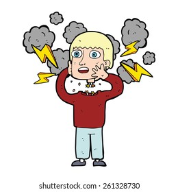 cartoon robot impersonating human