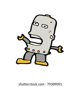 cartoon robot singing
