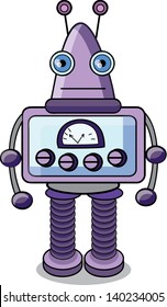 Cartoon robot - vector
