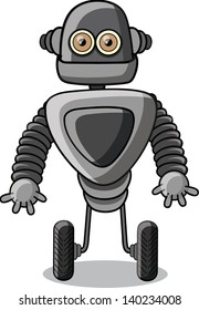 Cartoon robot - vector