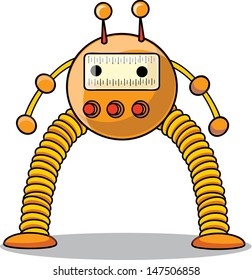 Cartoon robot - vector