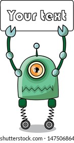 Cartoon robot - vector