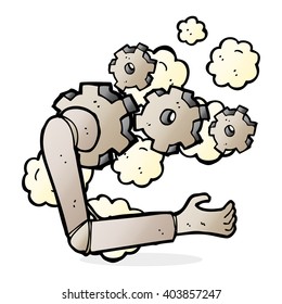 brazo robótico de dibujos animados