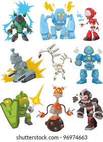 cartoon robots