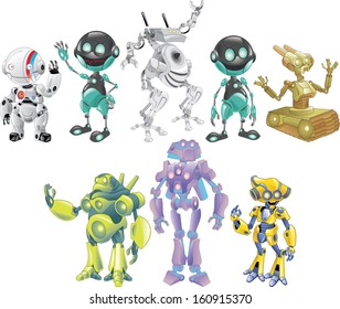 Cartoon robots set