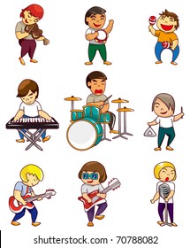 cartoon rock band icon