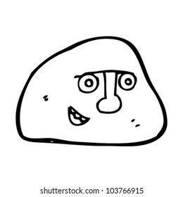 personaje de rock de dibujos animados