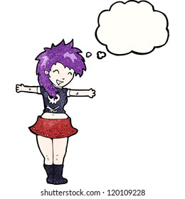 cartoon rock chick