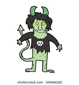 cartoon rock monster