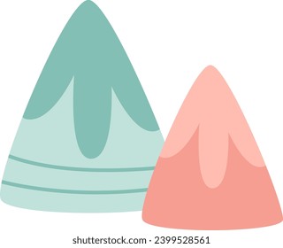 Cartoon Rock Mountains Vector Illustration