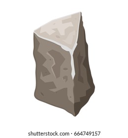 cartoon rock vector symbol icon design. Beautiful illustration isolated on white background
