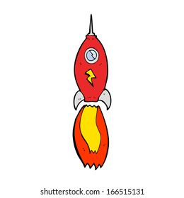 cartoon rocket