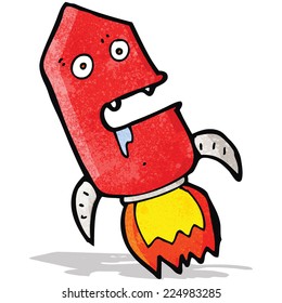 cartoon rocket