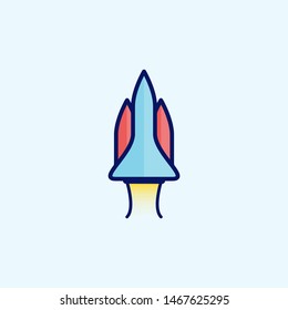 cartoon rocket design. rocket logo design. logo design template.