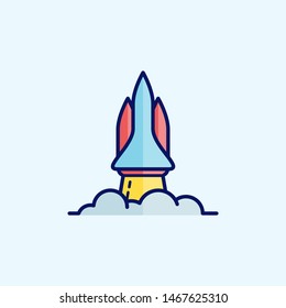 cartoon rocket design. rocket logo design. logo design template.