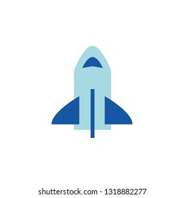 Cartoon rocket icon