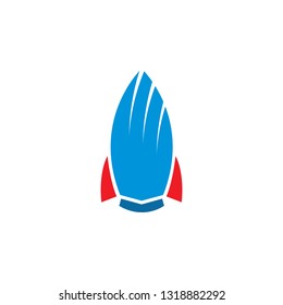 Cartoon rocket icon