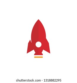 Cartoon rocket icon