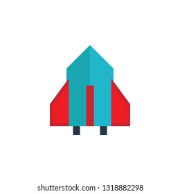 Cartoon rocket icon