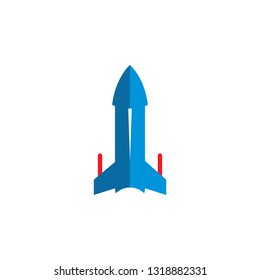 Cartoon rocket icon