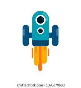 cartoon rocket Illustration vector