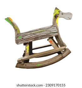 caricatura de caballo mecedor , caricaturista de caballo vector